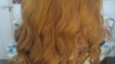 Corte Long bob Cor Ruivo luminoso